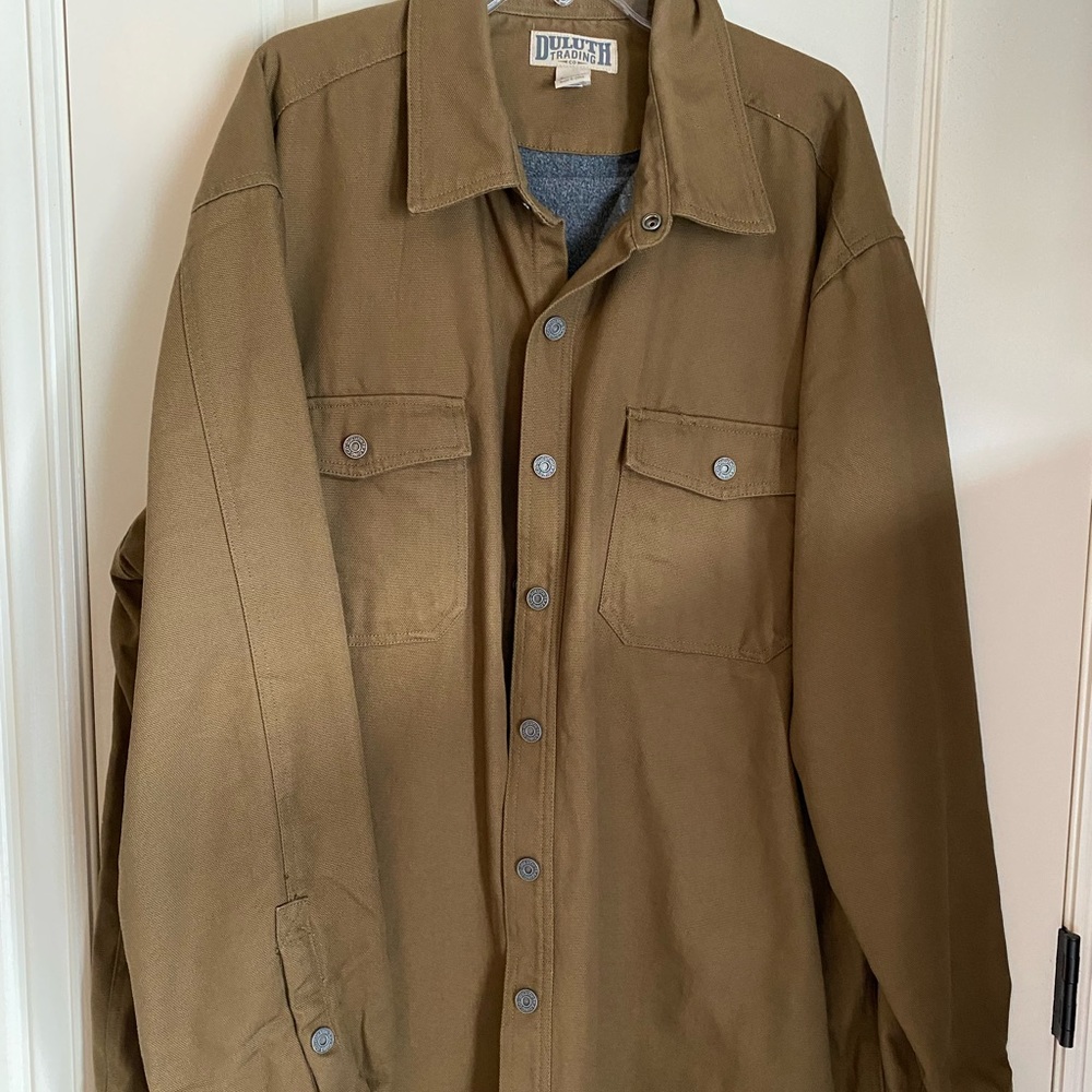 Mens Duluth Lined Firehose Flannel Fit Limber Jacket 2XL Tall